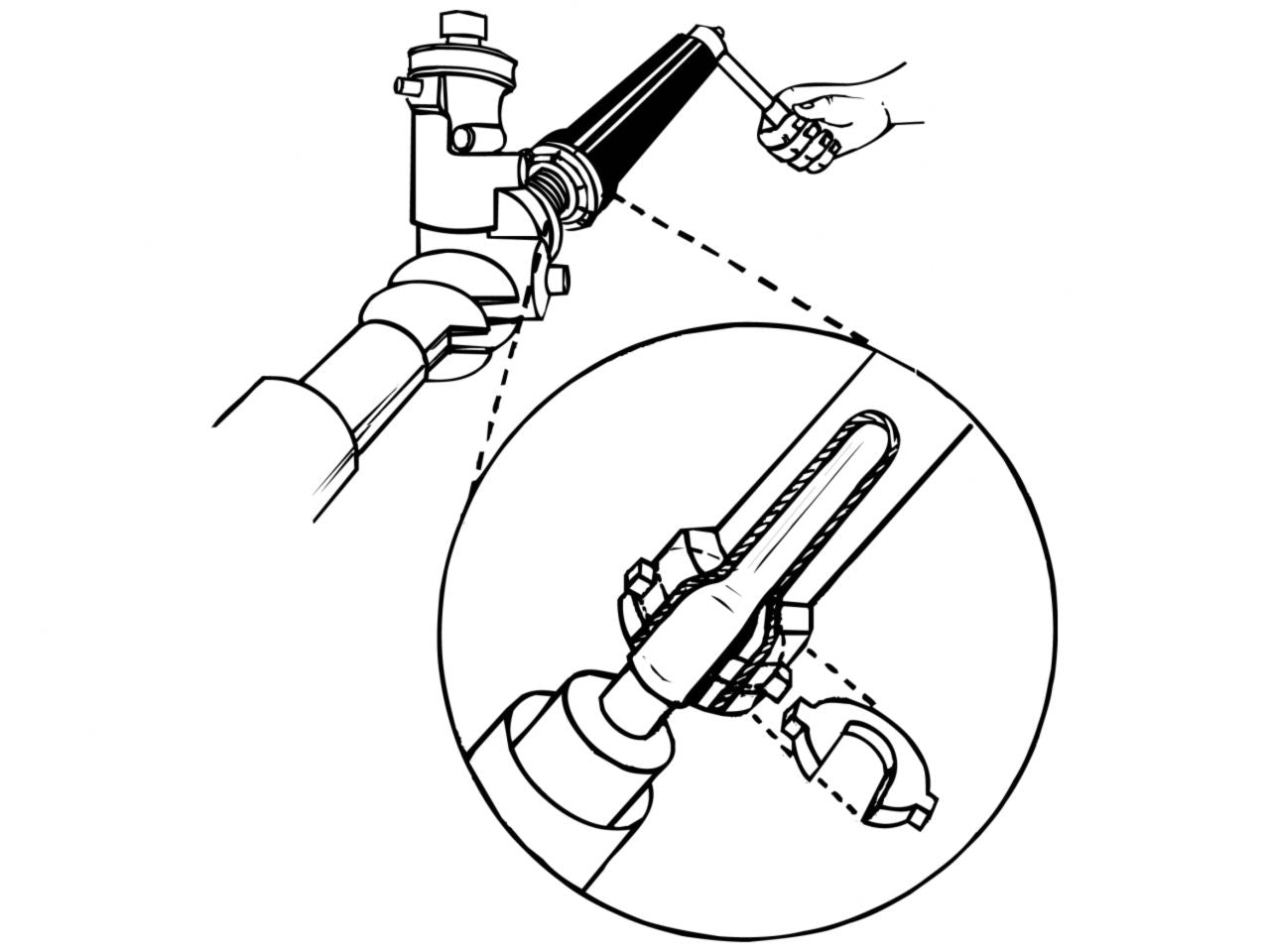 Lisle Inner Tie Rod Tool