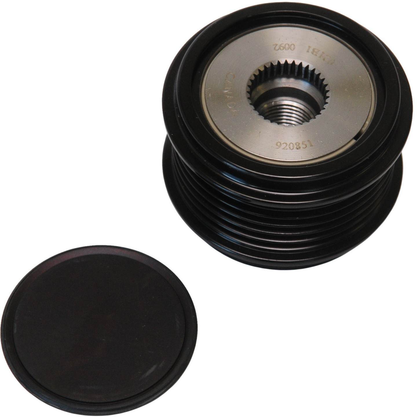 Continental Alternator Decoupler Pulley  top view frsport 49934