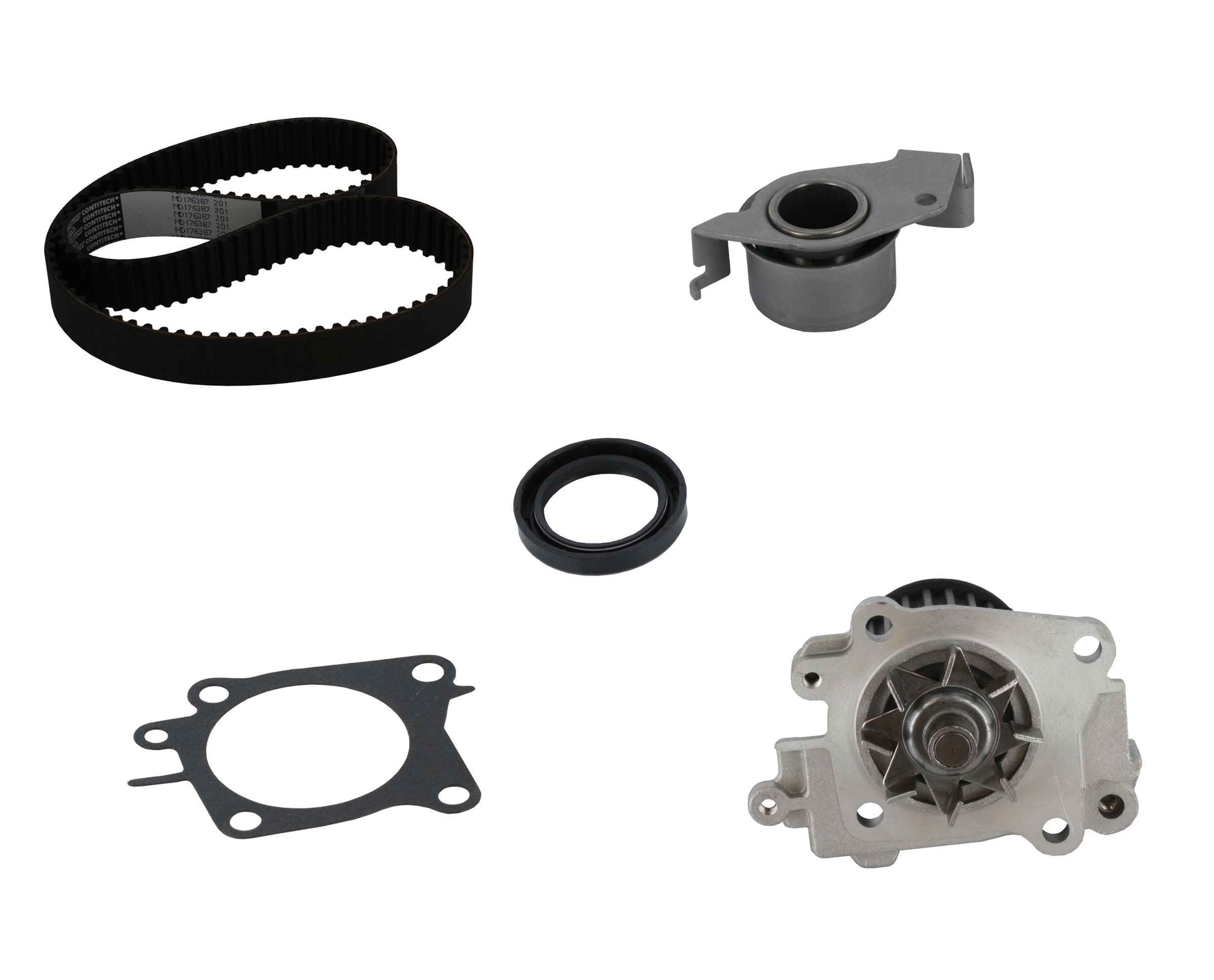 continental engine timing belt kit with water pump  frsport pp201lk2