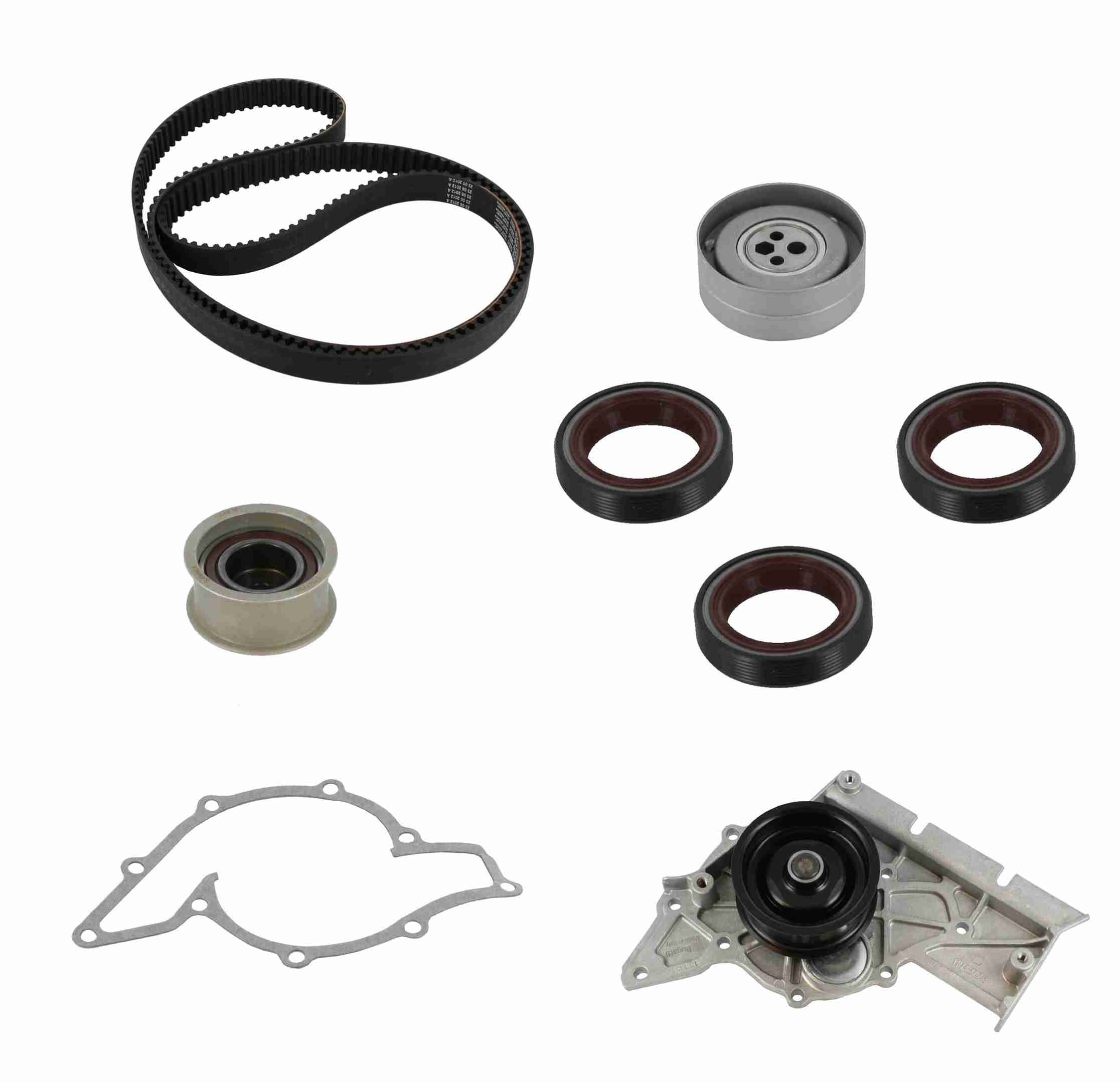 Continental Engine Timing Belt Kit with Water Pump  top view frsport PP218LK1-MI