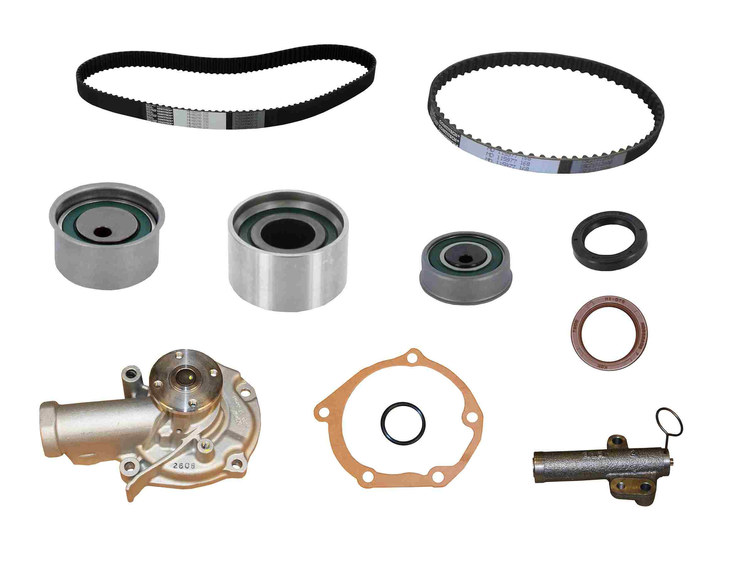 Continental Engine Timing Belt Kit with Water Pump  top view frsport PP232-168LK3