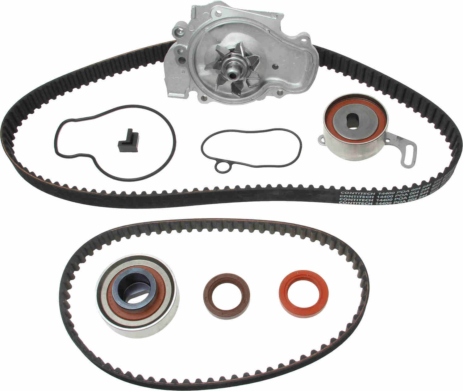 continental engine timing belt kit with water pump  frsport pp244-186lk1