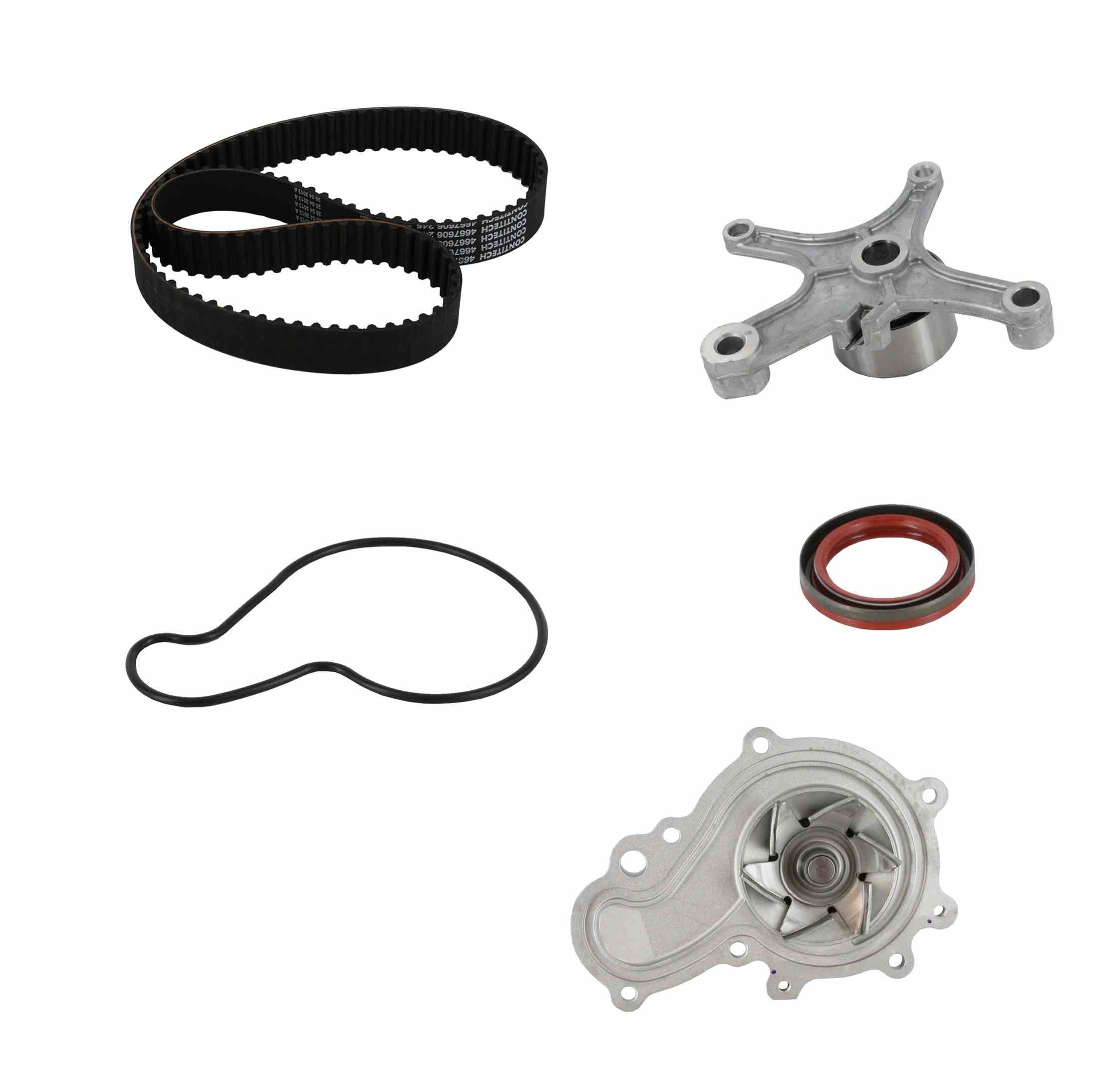 continental engine timing belt kit with water pump  frsport pp245lk1