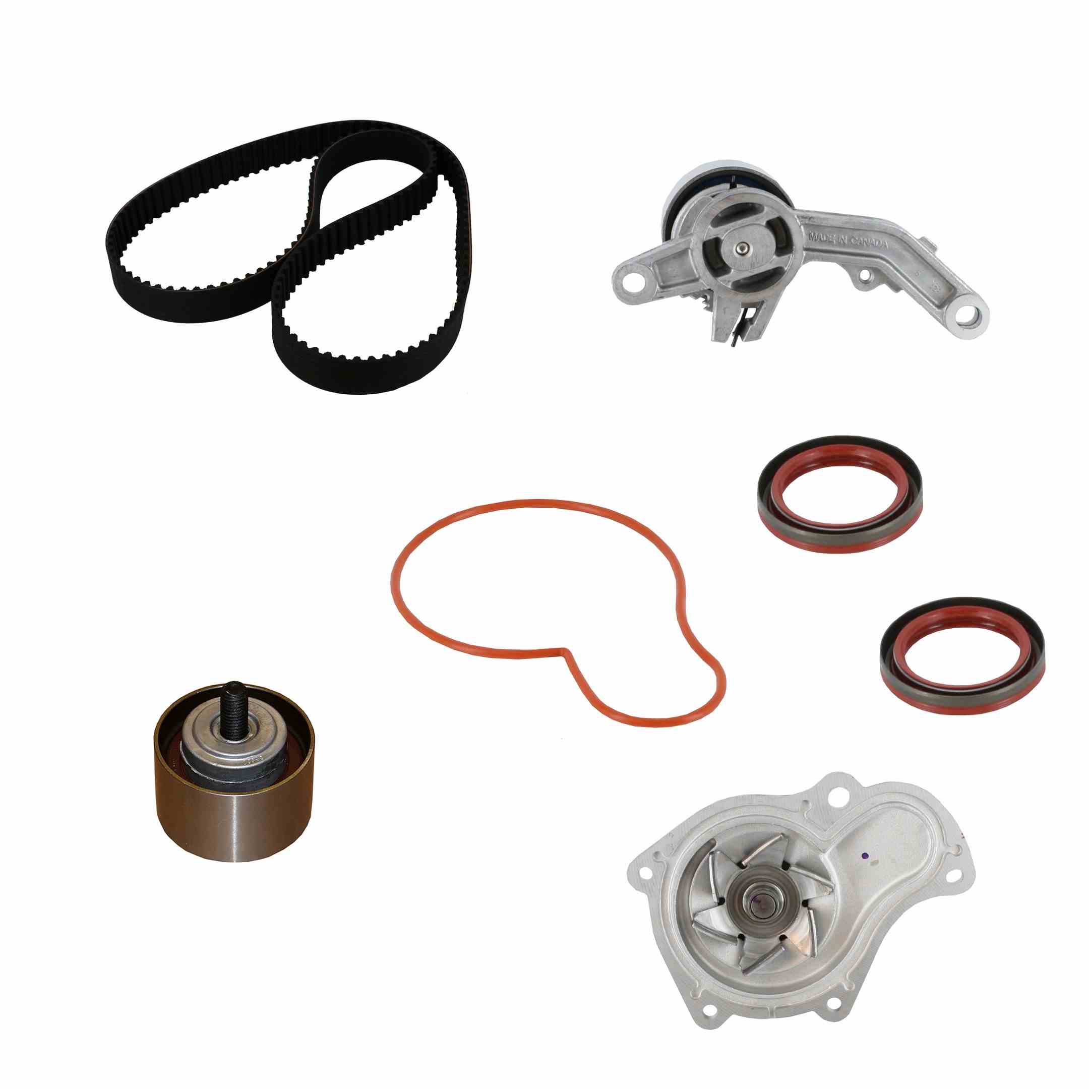 continental engine timing belt kit with water pump  frsport pp265lk2