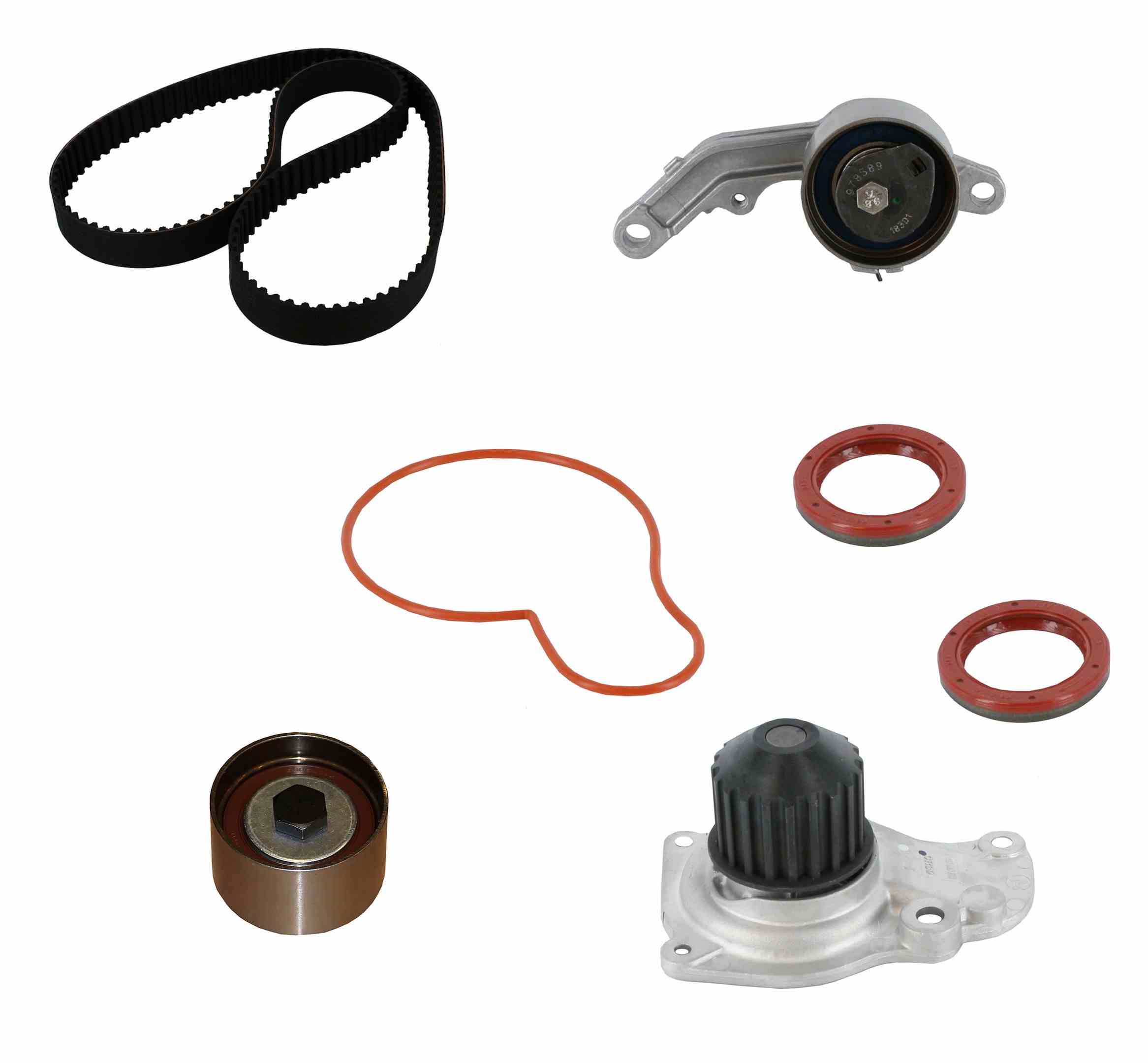 Continental Engine Timing Belt Kit with Water Pump  top view frsport PP265LK2