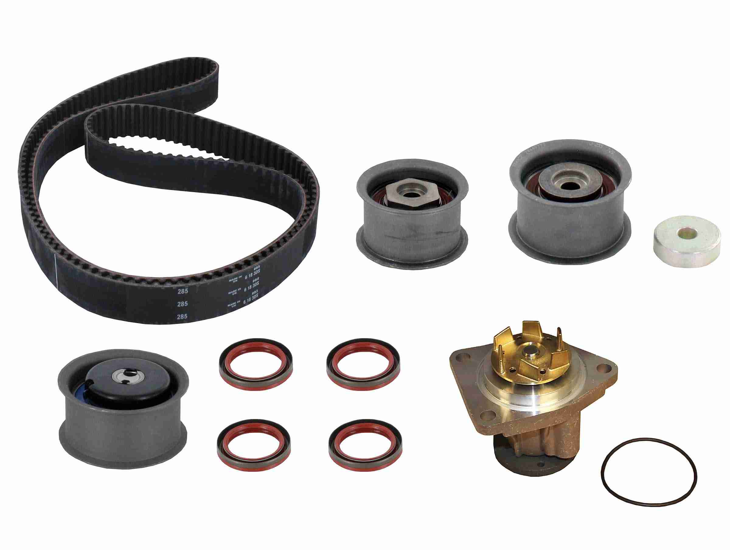 continental engine timing belt kit with water pump  frsport pp285lk3