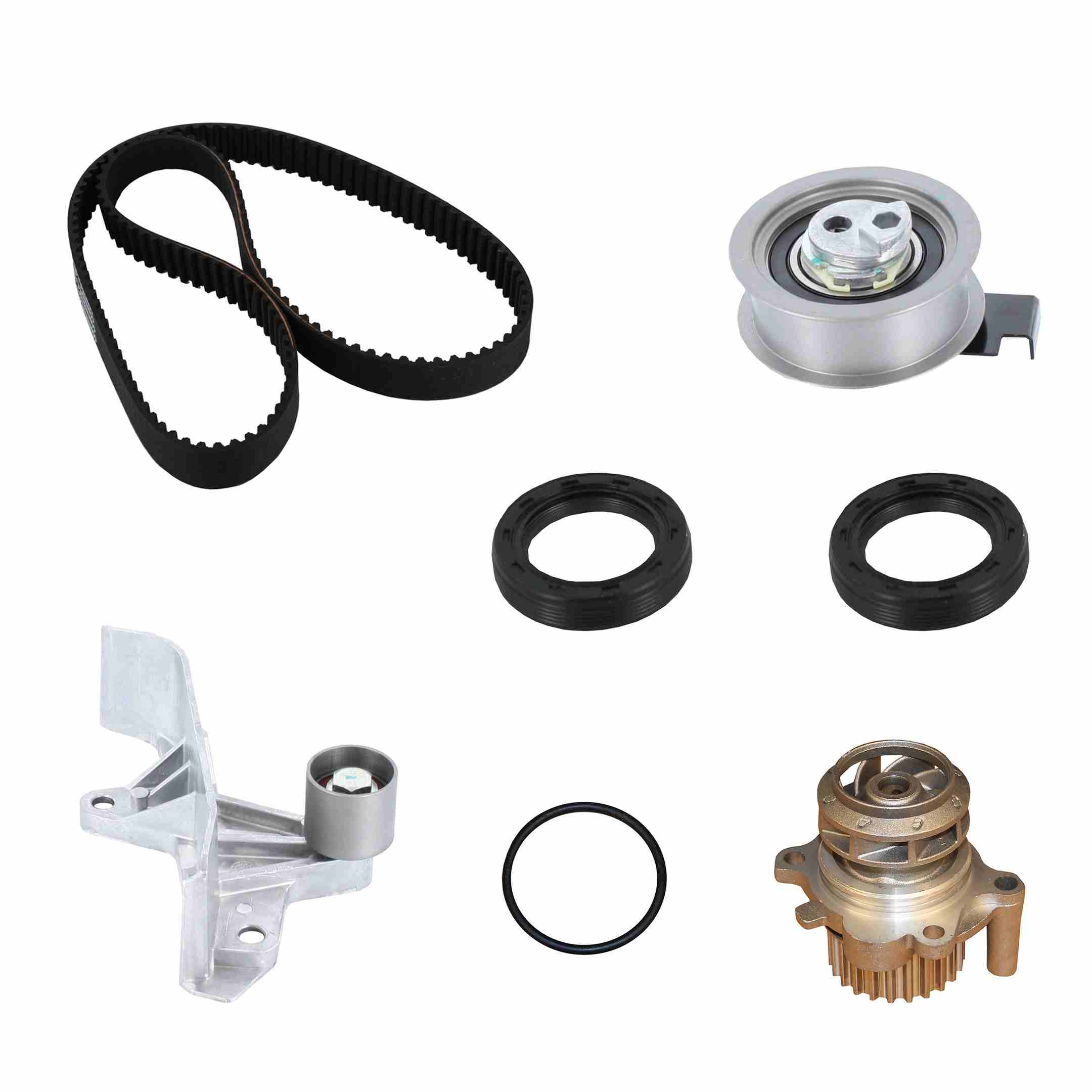 Continental Engine Timing Belt Kit with Water Pump  top view frsport PP306LK4-MI