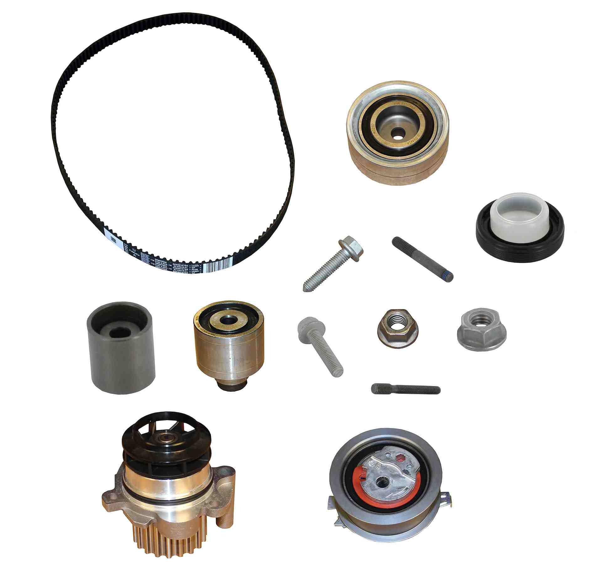 Continental Engine Timing Belt Kit with Water Pump  top view frsport PP346LK1