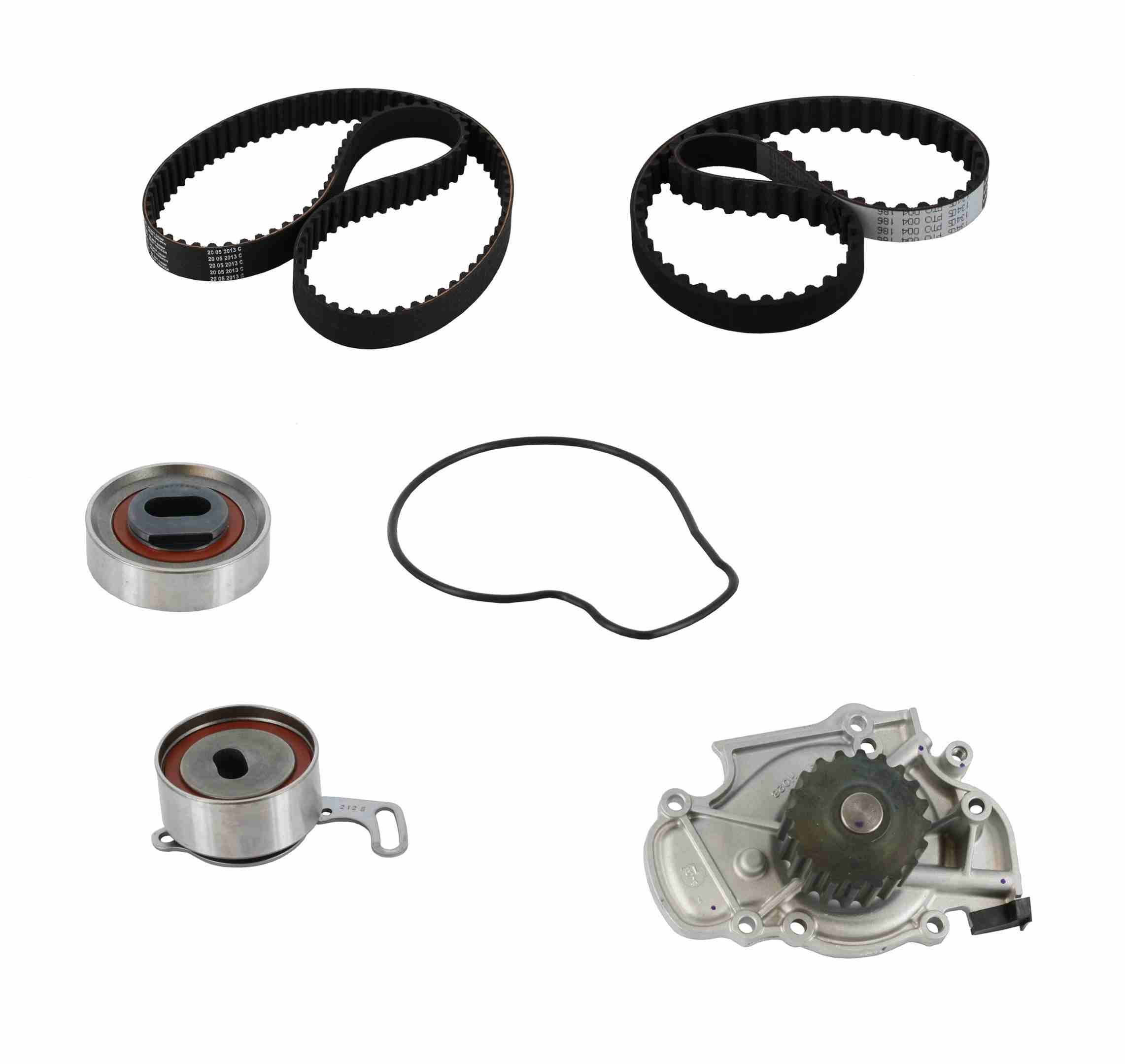 Continental Engine Timing Belt Kit with Water Pump  top view frsport TB186-187LK1