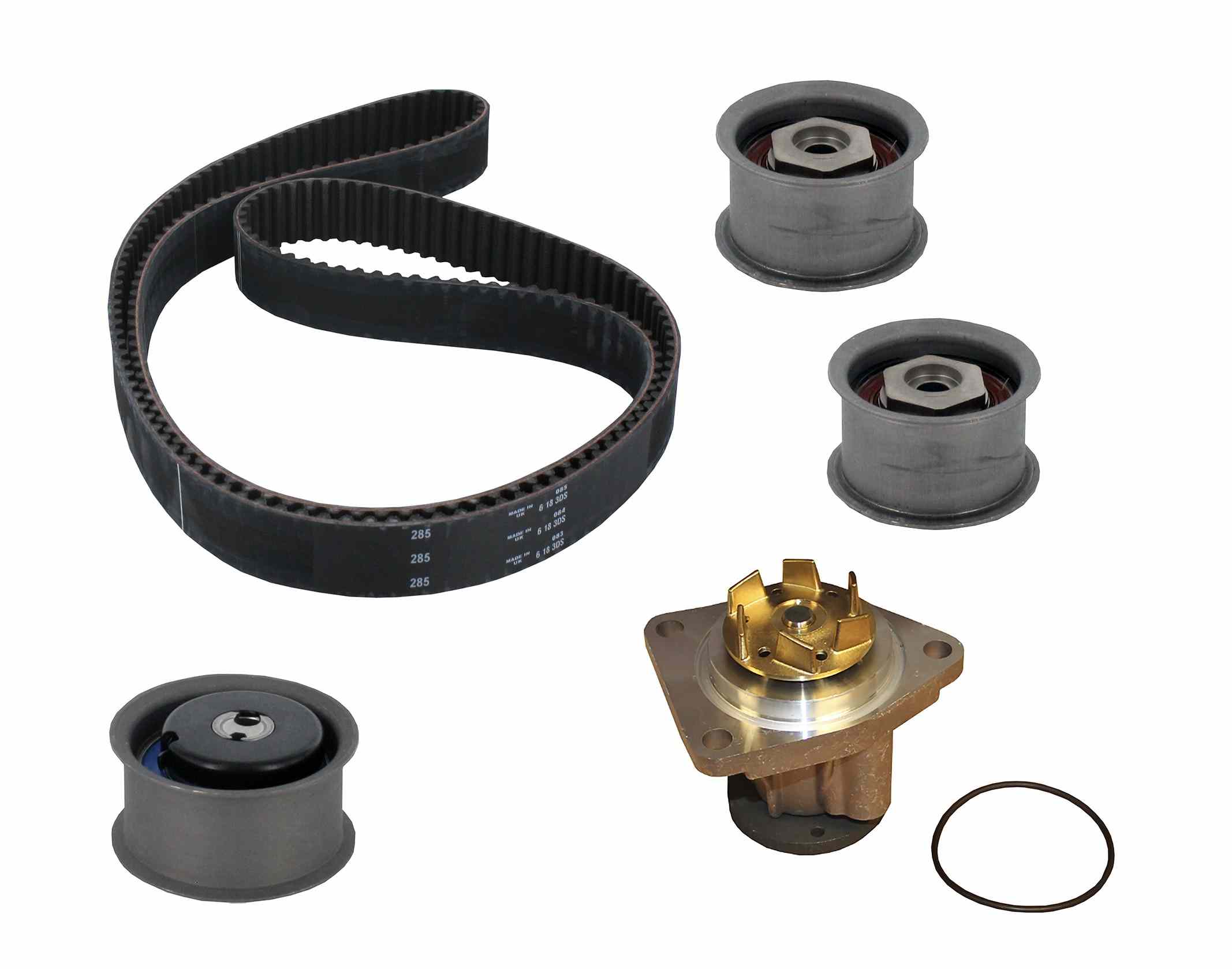 continental engine timing belt kit with water pump  frsport tb285lk2