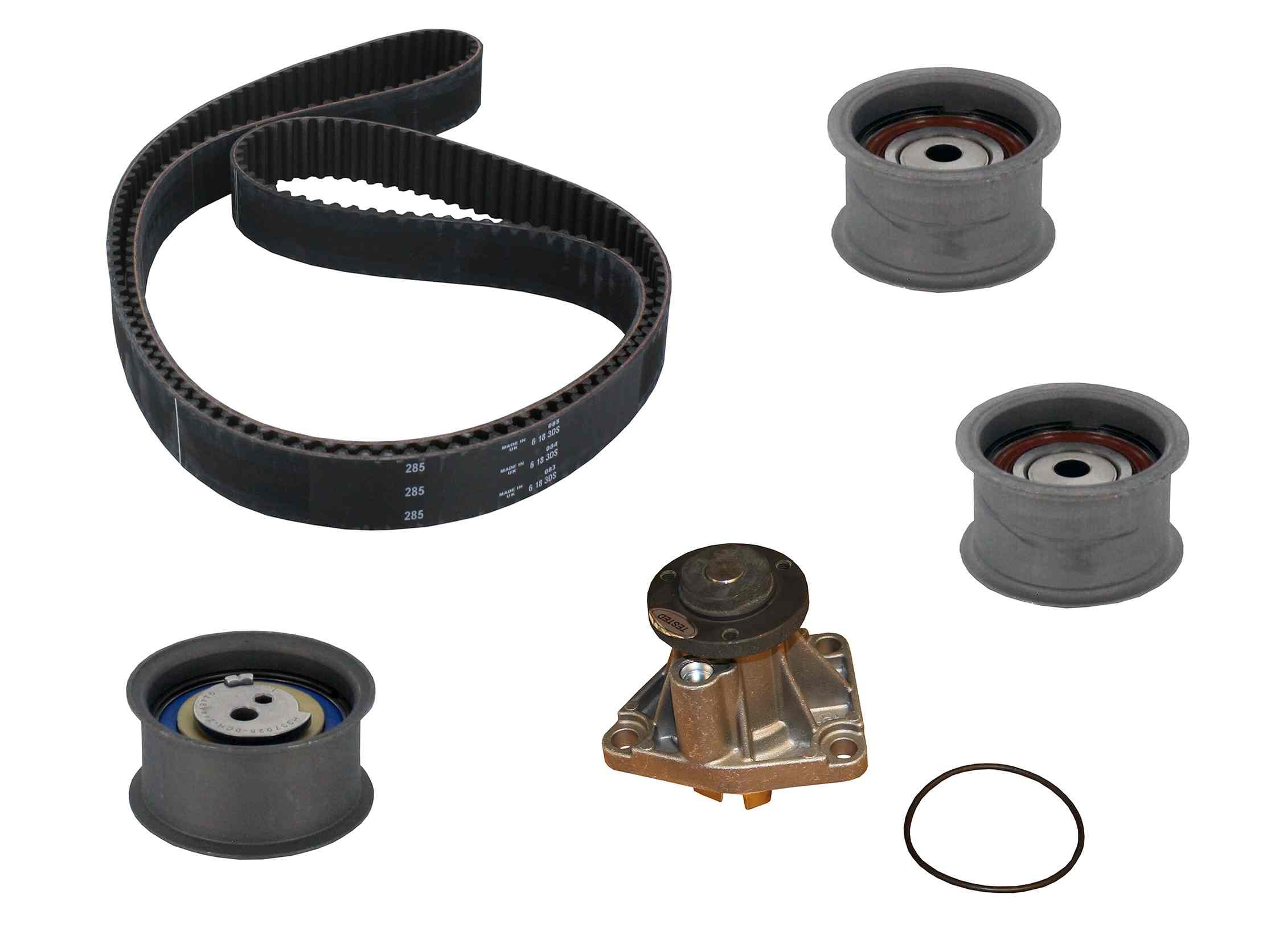 Continental Engine Timing Belt Kit with Water Pump  top view frsport TB285LK2