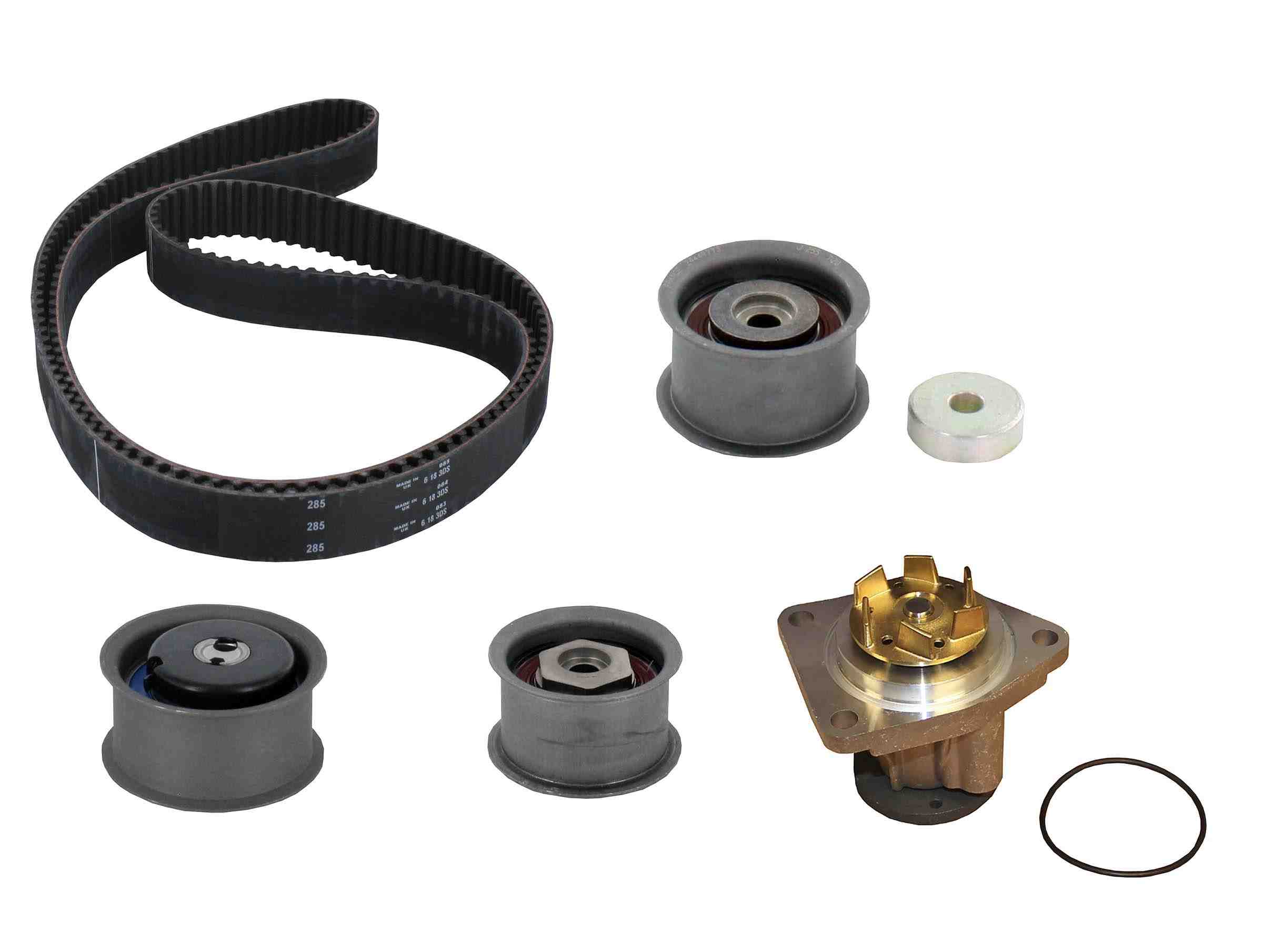 continental engine timing belt kit with water pump  frsport tb285lk3