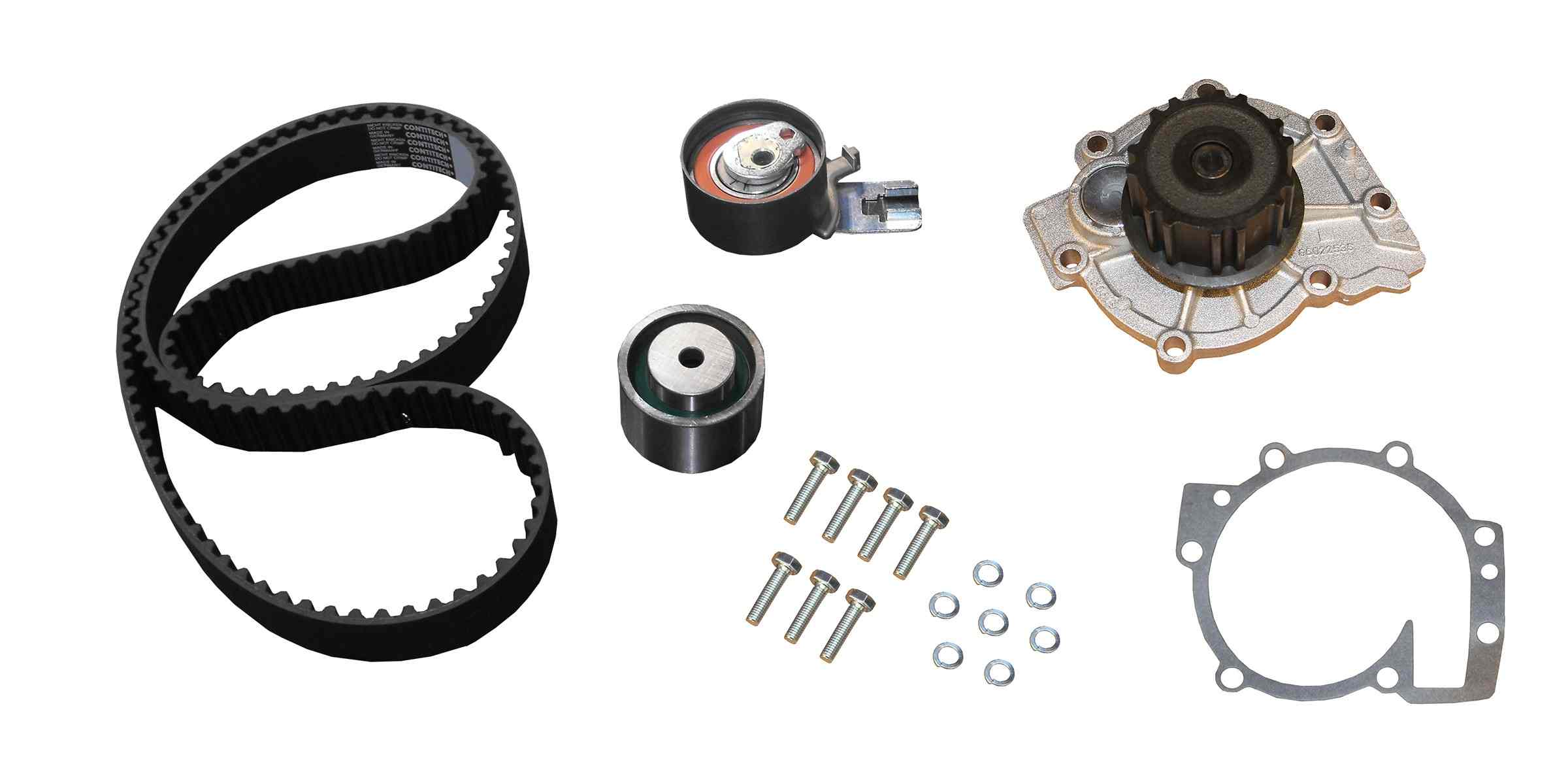 Continental Engine Timing Belt Kit with Water Pump  top view frsport TB319LK2