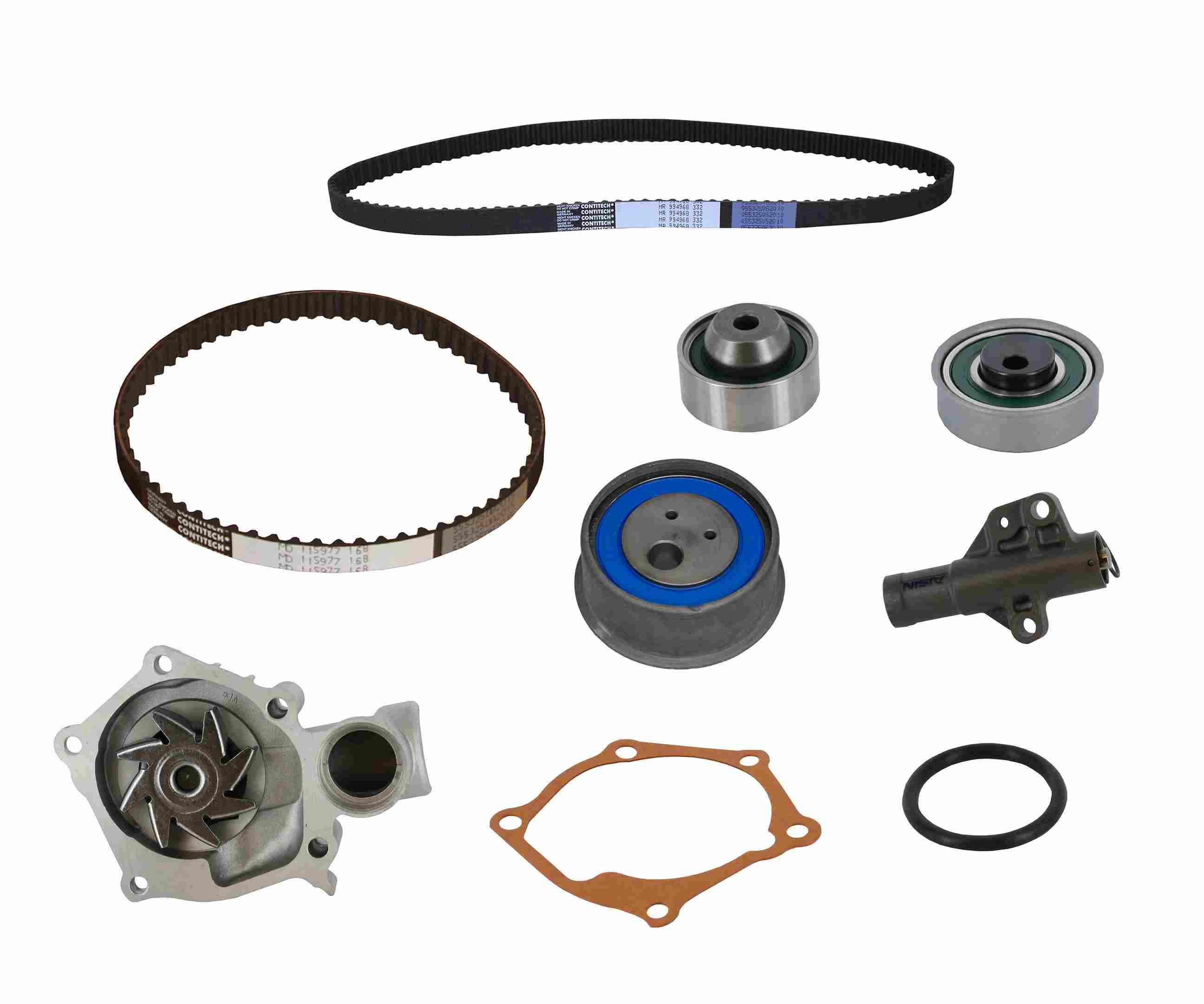 continental engine timing belt kit with water pump  frsport tb332-168lk1