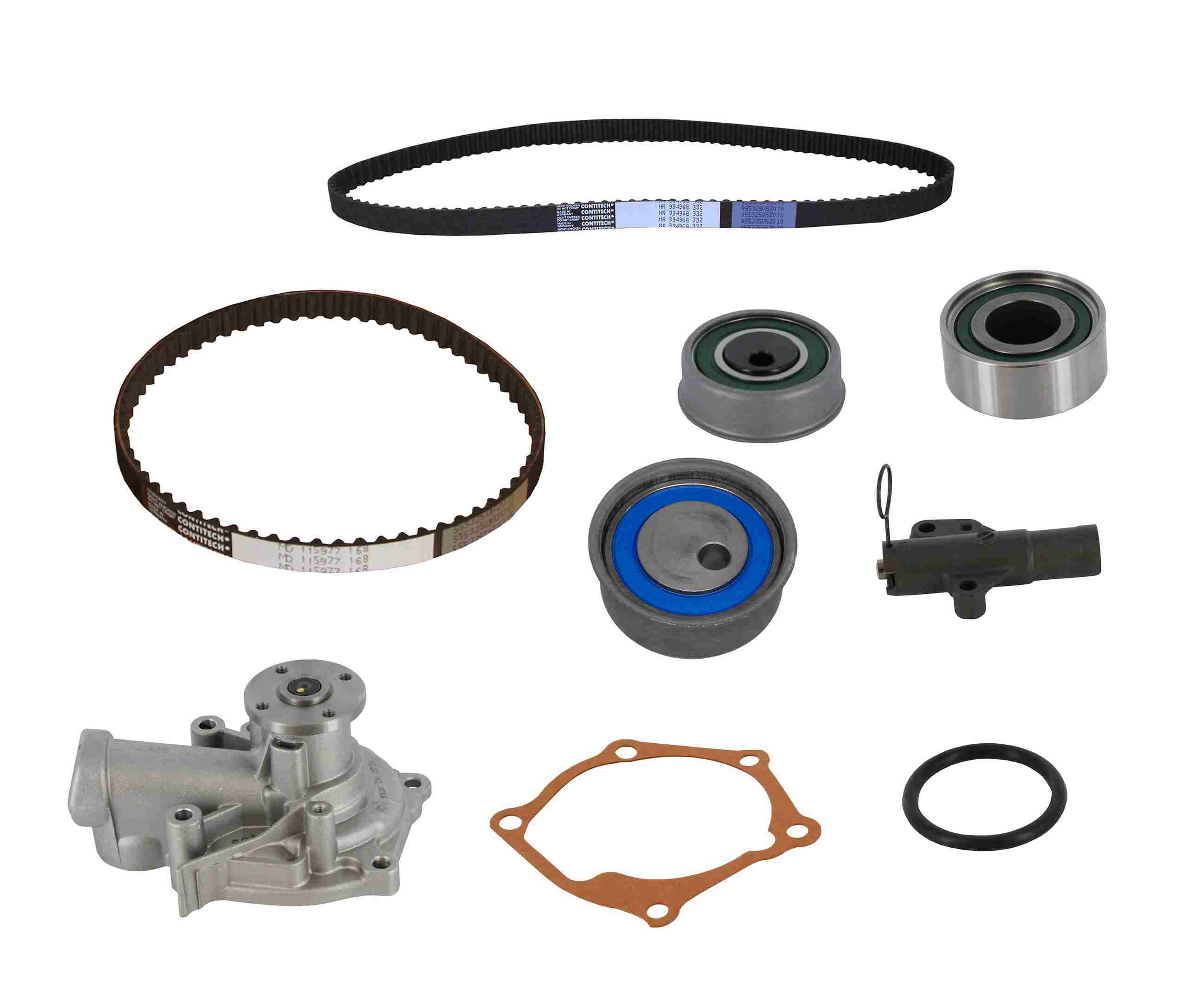 Continental Engine Timing Belt Kit with Water Pump  top view frsport TB332-168LK1