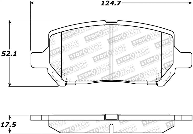 StopTech Street Brake Pads 308.09560 Main Image