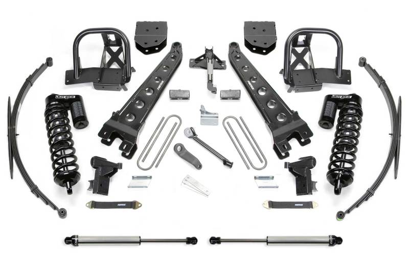 Fabtech 08-10 Ford F350 4WD 10in Radius Arm System w/DL 4.0 Coilovers & Rear DL Shocks K20471DL Main Image