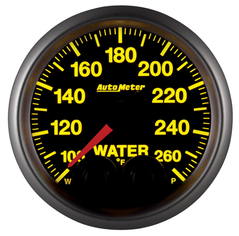 Autometer Elite Nascar 2-1/16in 100-260 Deg. F Water Temp. w/ Peak and Warn Gauge w/ Pro-Control 5654-05702