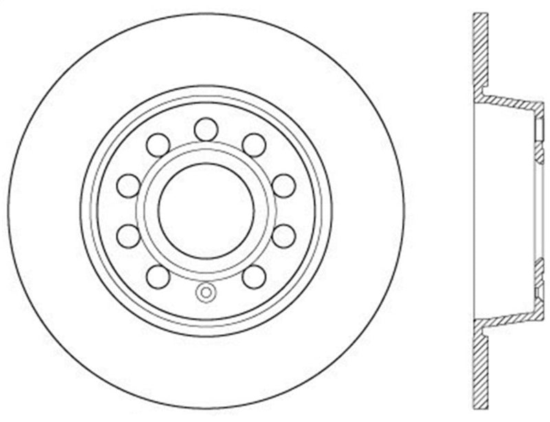 StopTech Sport Cryo Drilled/Slotted Brake Rotor; Rear Right