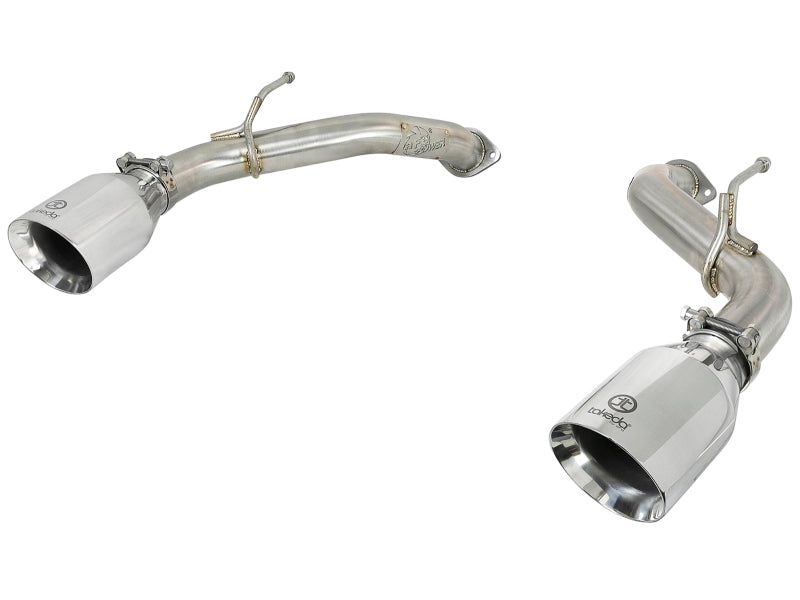 aFe POWER Takeda 2.5in 304 SS Axle-Back Exhaust w/ Polished Tips 17-19 Infiniti Q60 V6-3.0L (tt) 49-36133NM-P