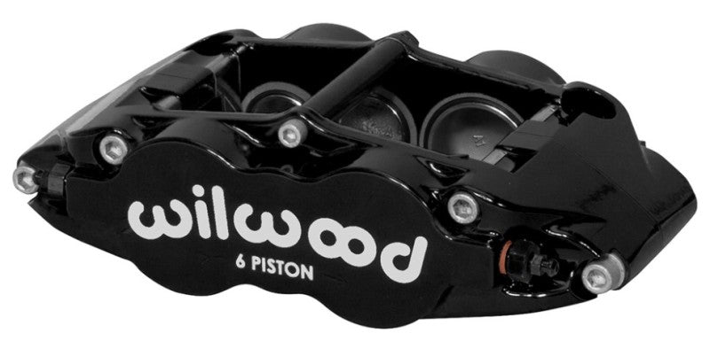 Wilwood Caliper Forged Narrow Superlite L/H FNSL6R-DS Dust Seal 1.62/1.12/1.12,1.25 Rotor - Black 120-14490-BK