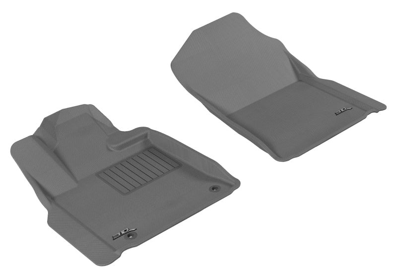 3D MAXpider 2007-2011 Toyota Tundra Reg/DBL Cab/Crewmax Kagu 1st Row Floormat - Gray L1TY14711501