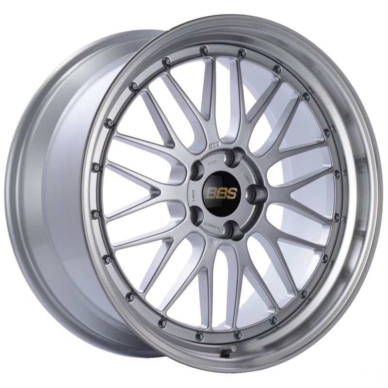 BBS LM 20x9.5 5x120 ET37 Diamond Silver Center Diamond Cut Lip Wheel -82mm PFS/Clip Required LM230DSPK Main Image