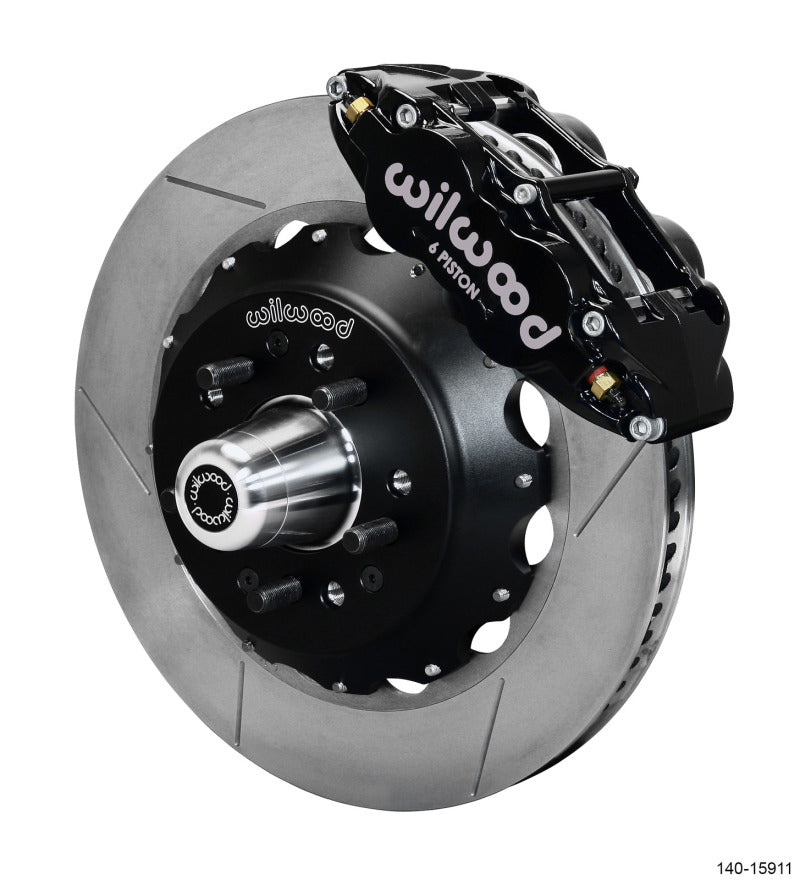 Wilwood Narrow Superlite 6R Front Big Brake Kit 14.00in GT competition Series Rotor - Black 140-15911