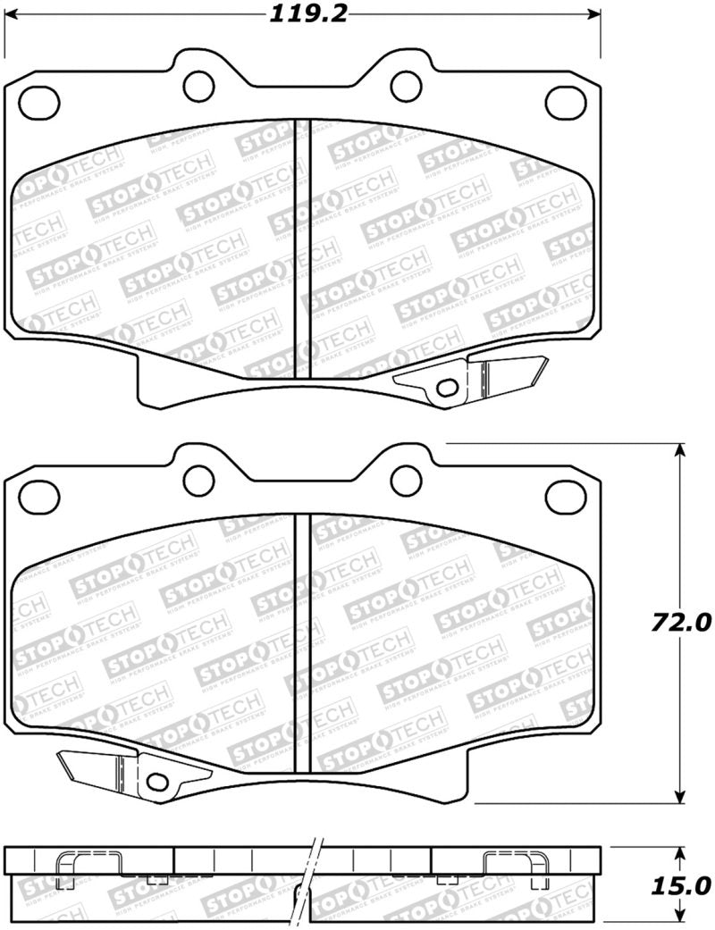 StopTech Street Brake Pads - Front/Rear 308.05020 Main Image