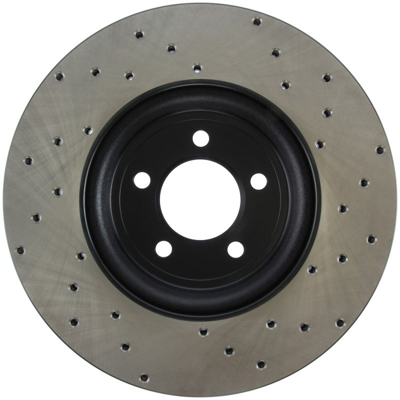 StopTech Sport Cryo Cross Drilled Brake Rotor; Front Left