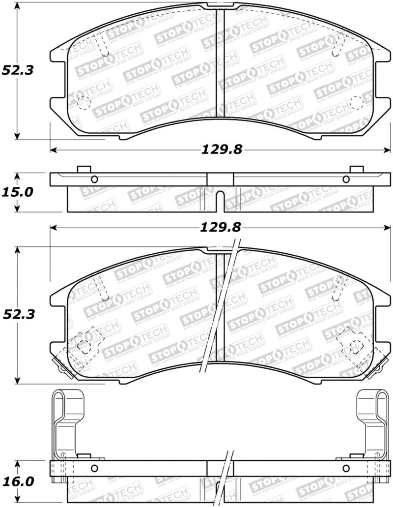 StopTech Street Brake Pads 308.03990 Main Image