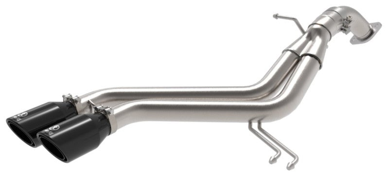 aFe Takeda 13-17 Hyundai Veloster L4-1.6L 2-1/2in 304 SS Axle-Back Exhaust w/ Black Tips 49-37019-B