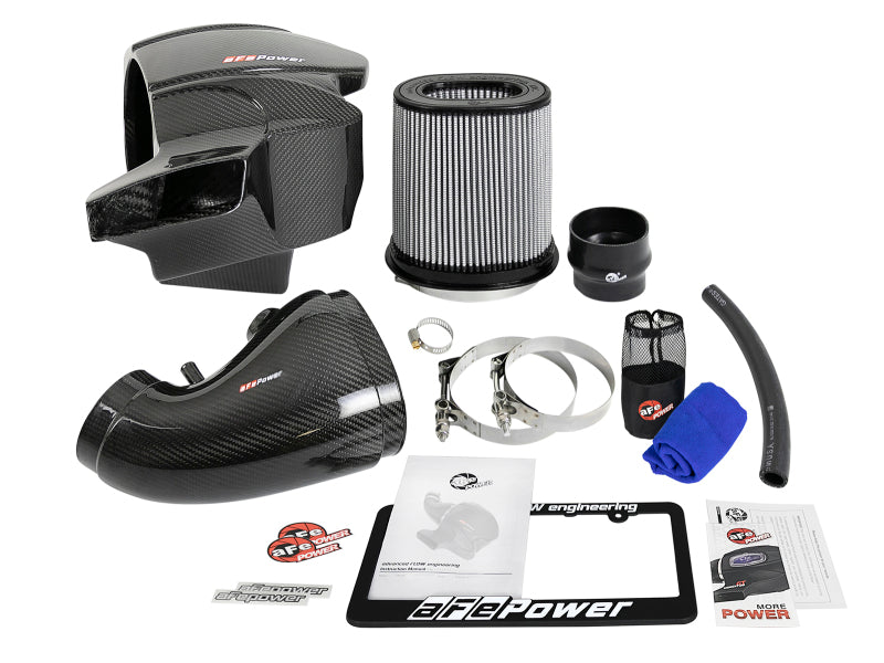 aFe Momentum Carbon Fiber CAIS w/ Pro Dry S Filter 12-19 Jeep Grand Cherokee SRT8 (WK2) V8-6.4L 58-10001D