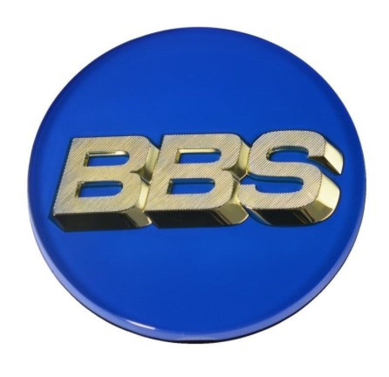 BBS Center Cap 70.6mm Blue/Gold (3-Tab) 56.24.206