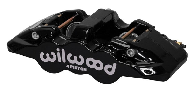 Wilwood Caliper-Aero4-R/H - Black 1.88/1.62in Pistons 1.25in Disc 120-13285-BK