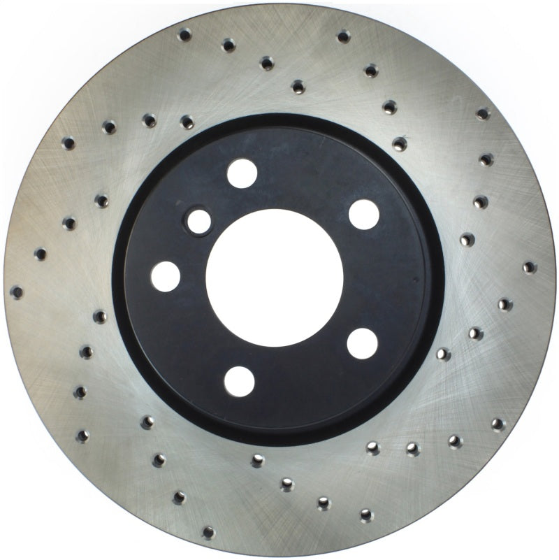 StopTech Sport Cryo Cross Drilled Brake Rotor; Rear Right