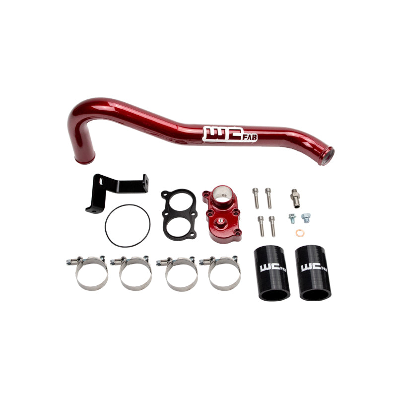 Wehrli 06-10 Duramax LBZ/LMM Thermostat Housing Kit - WCFab Red WCF100420-RED