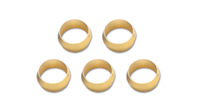 Vibrant 1/4in Brass Olive Inserts - 5pk 16464