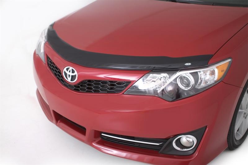 AVS 12-14 Toyota Camry Aeroskin Low Profile Acrylic Hood Shield - Smoke 320036 Main Image