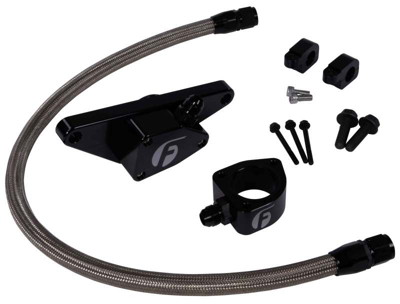 Fleece Performance 07.5-16 6.7L Cummins Coolant Bypass Kit w/ Stainless Steel Braided Line FPE-CLNTBYPS-CUMMINS-6.7-SS