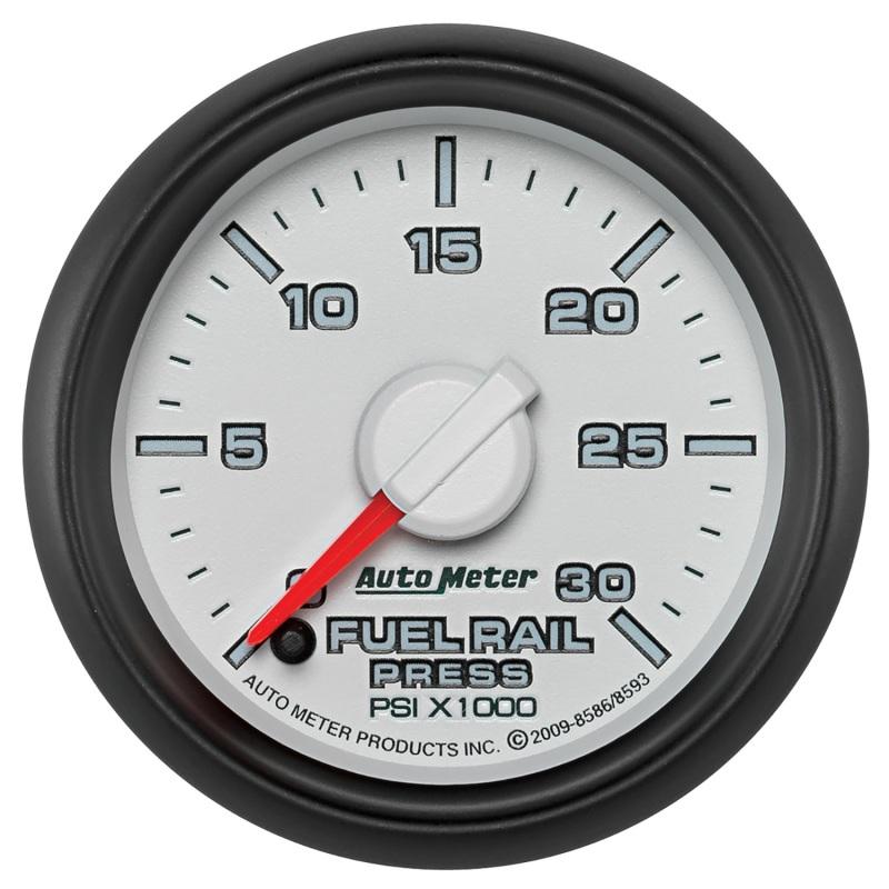 Autometer Factory Match Diesel Fuel  Rail Pressure Gauge 52.4mm 0-30K PSI SE, Cummins 6.7 L, Dodge 8593 Main Image