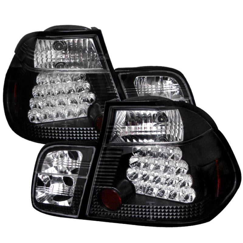 Spyder BMW E46 3-Series 99-01 4Dr LED Tail Lights Black ALT-YD-BE4699-4D-LED-BK 5000736 Main Image