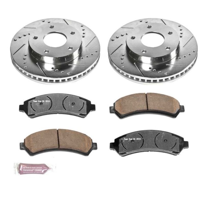 PowerStop PSB Z36 Truck & Tow Kit Brakes, Rotors & Pads Brake Kits - Performance D&S main image