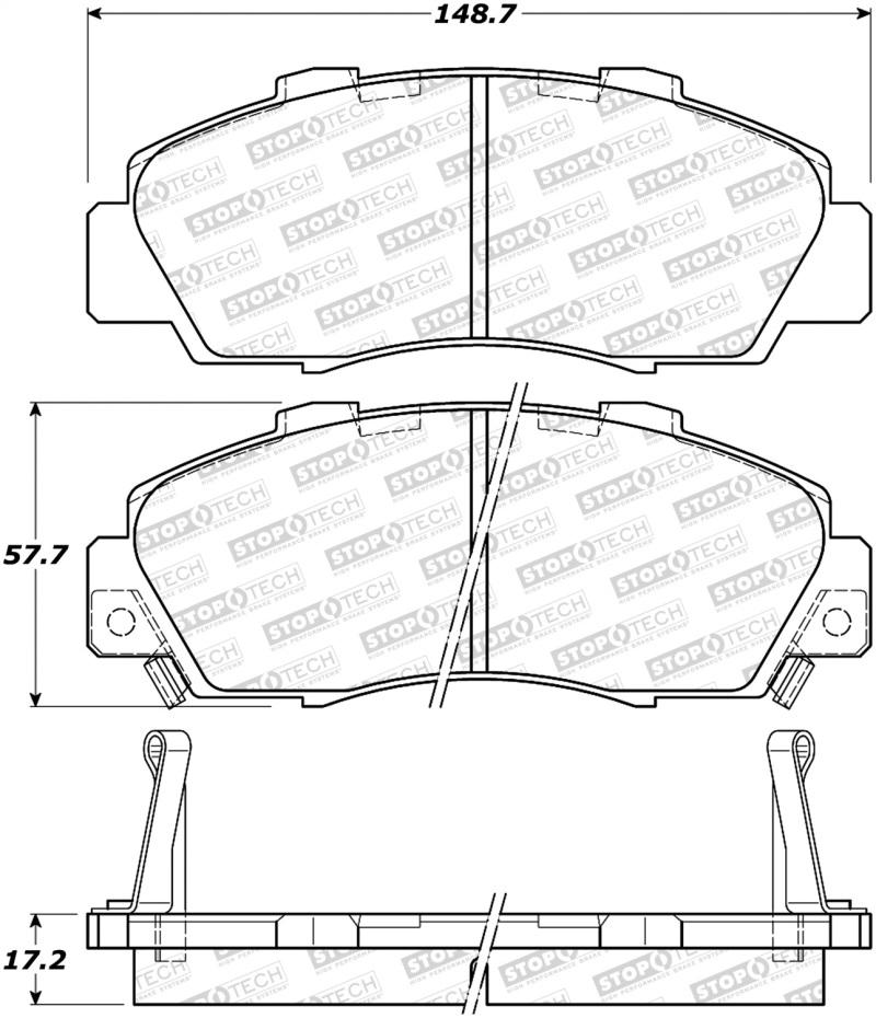 StopTech Street Brake Pads - Front 308.05031 Main Image