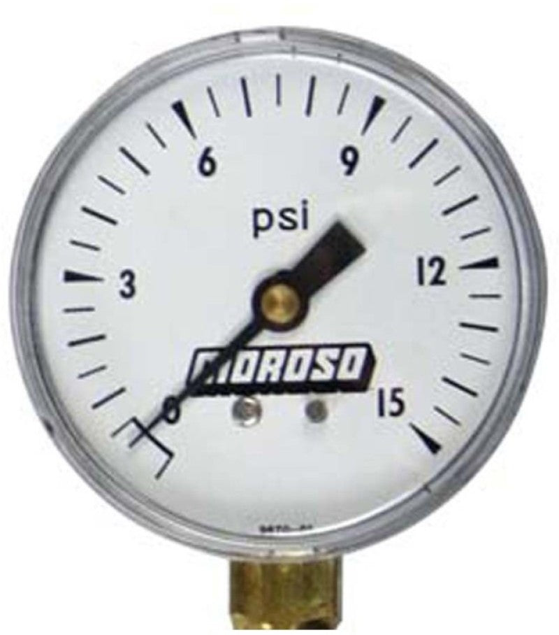 Moroso Tire Pressure Gauge Head 0-15psi (Replacement for Part No 89550) 97480