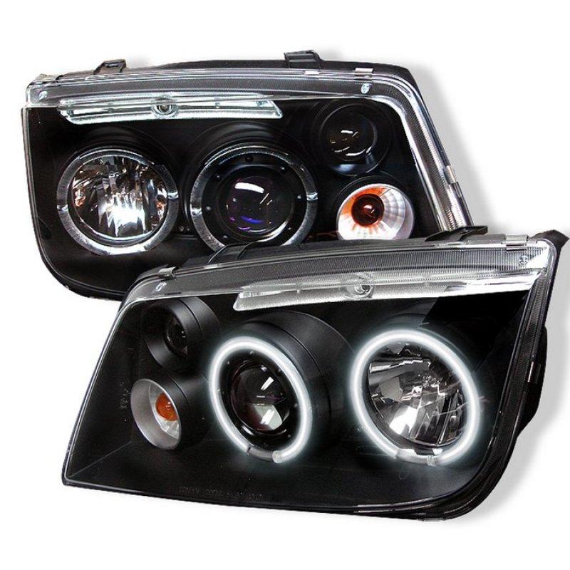 Spyder Volkswagen Jetta 99-05 Projector Headlights CCFL Halo Blk PRO-YD-VJ99-CCFL-BK 5012210 Main Image