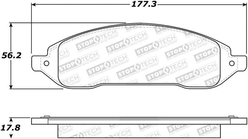 StopTech Street Brake Pads 308.10220 Main Image