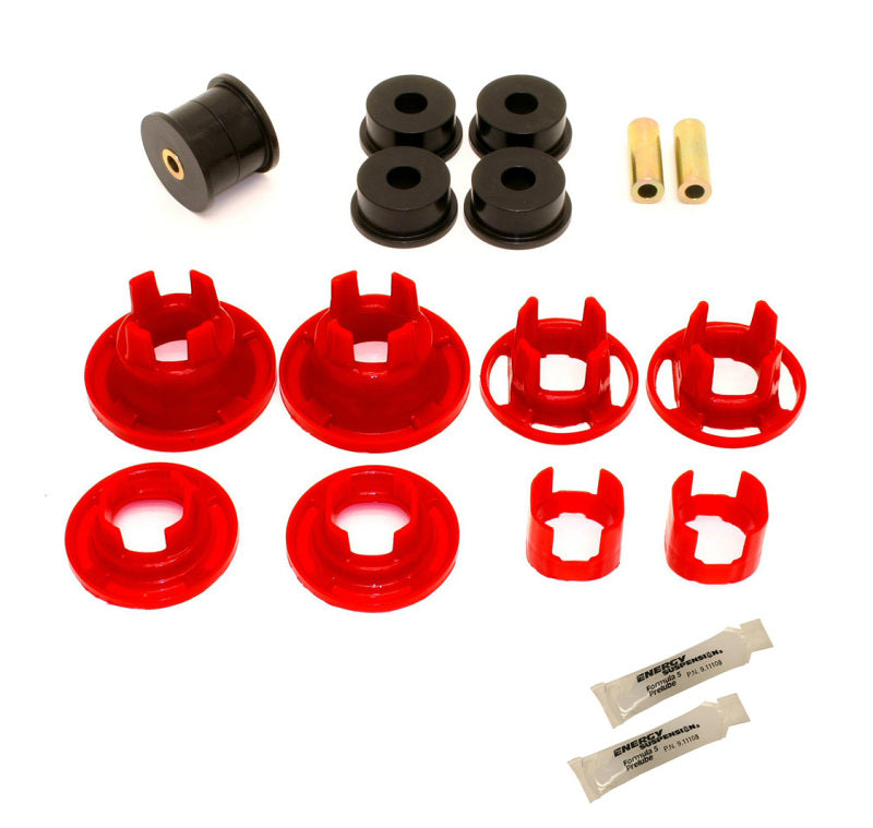 BMR 10-11 5th Gen Camaro Street Version Rear Cradle Bushing Kit (BK001 BK016) - Black/Red BK020