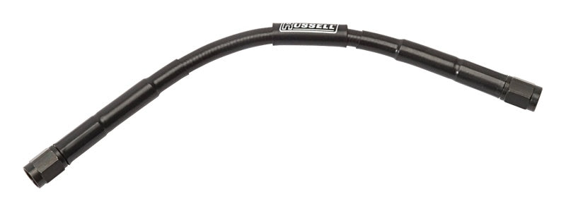 Russell Black Universal Brake Hose #3 Straight To #3 Straight 12" L