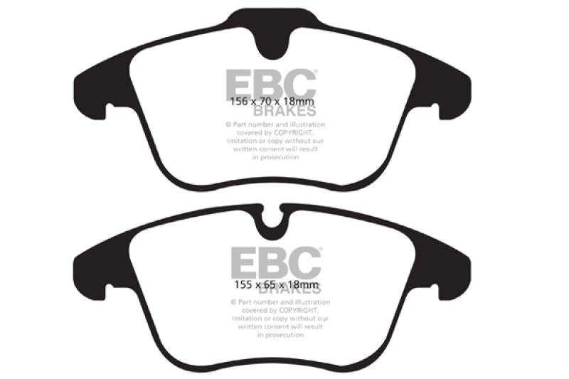 EBC 2016-2018 Volvo S60 2.0L Turbo Ultimax2 Front Brake Pads UD1241 Main Image